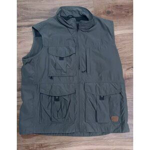 Eddie Bauer Tactical Vest Mens XL Ripstop Cargo Pockets Utility Safari Hunting